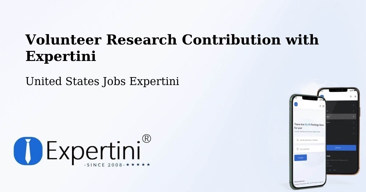 Volunteer Research Contribution Program – Abilene - United States Jobs Expertini